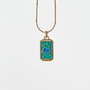Heliophilia Silver Collar Heartme en Dorado y Turquesa